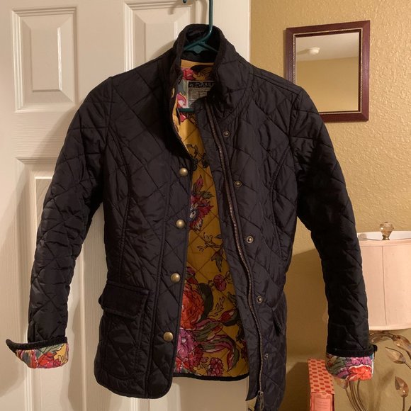 Joules Moredale Black Quilted Jacket XXS - Picture 6 of 13